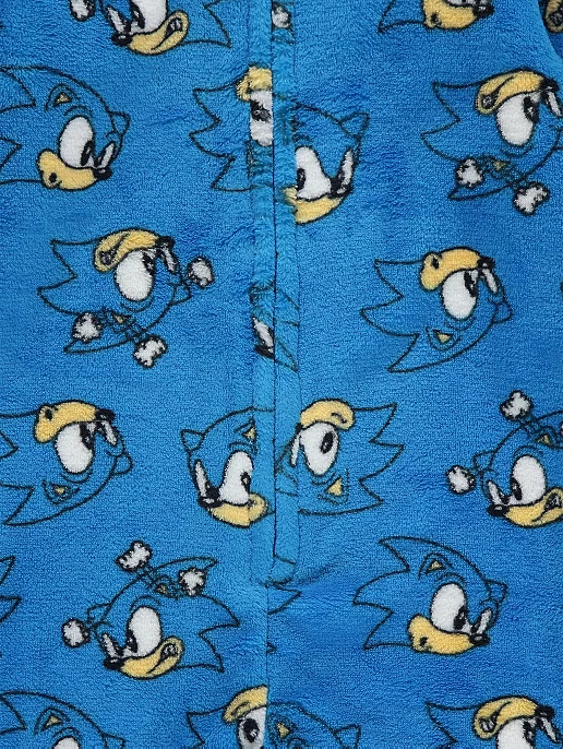 Sonic The Hedgehog Boys Deluxe Fleece Onesie 4 to 14 Years BNWT