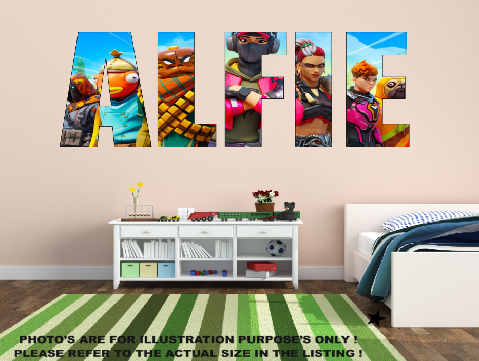 Fortnite Chapter 2 Wall Decor Fortnite Gaming New Season Chapter 2 Wall Art Decal Wall Sticker Vinyl Any Name 10 99 Picclick Uk