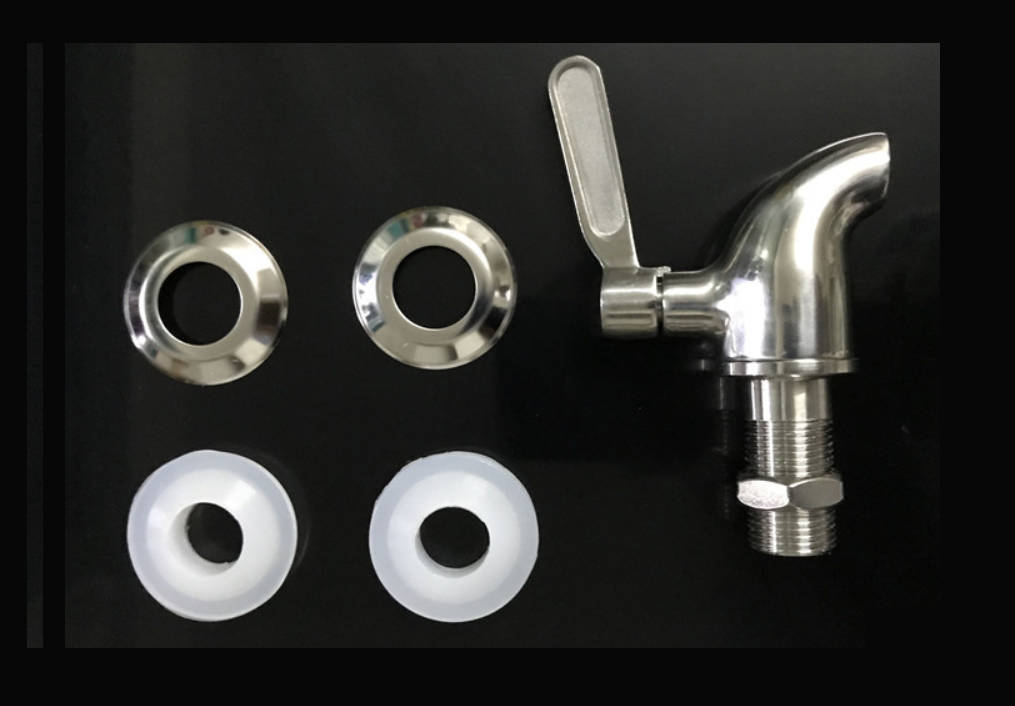 16mm Edelstahl Bierhahn Bierzapfhahn für Getränkespender Zapfhahn Wasserhahn NEU