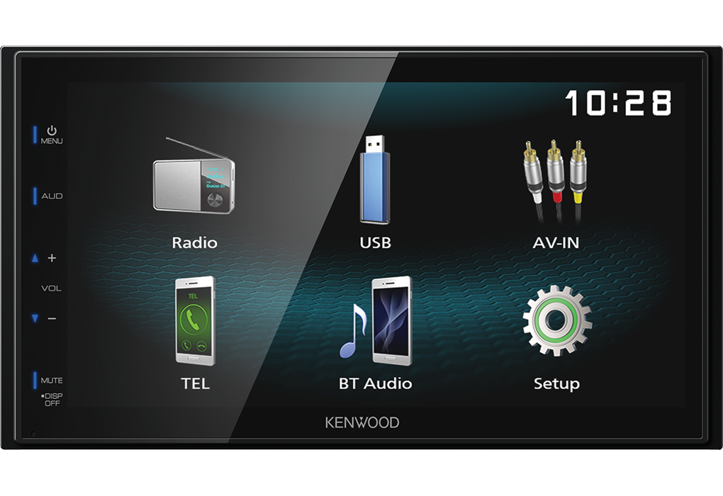 Kenwood DMX120BT Media Receiver Bluetooth für Seat Leon 2009-2012 schwarz