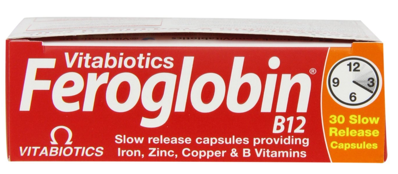 Vitabiotics Feroglobin B12 Slow Release Capsules 30 Iron Vitamin B12 7 69 Picclick