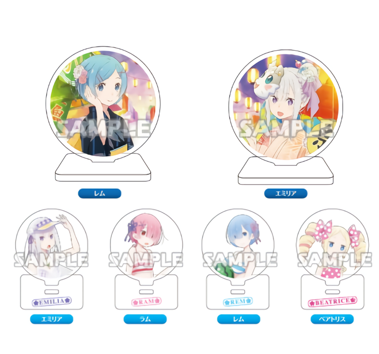 Re Zero Emilia Emt Color Summer Ver Character Capsule Gacha Acrylic Stand Anime 6 95 Picclick