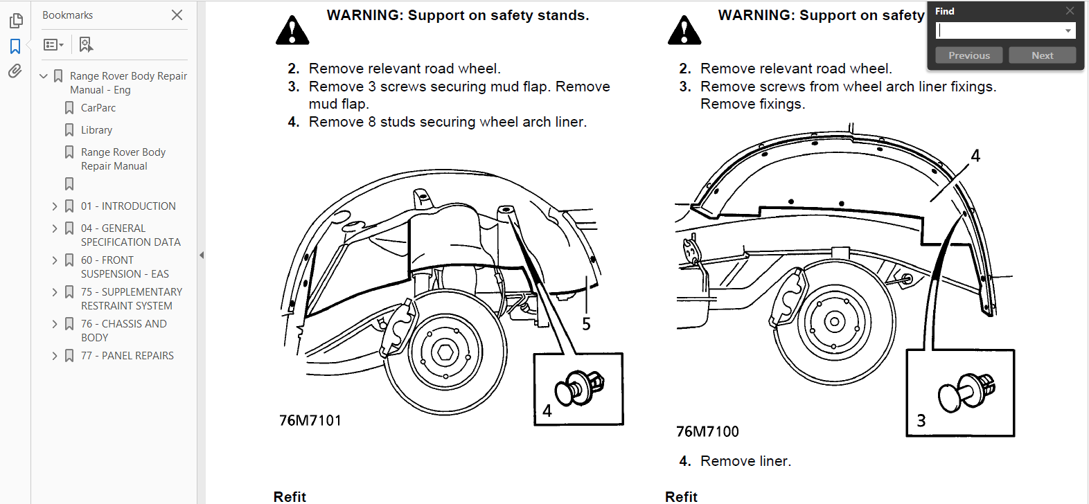 OFFICIAL WORKSHOP Manual Service Repair Land Rover Range Rover P38  1998-2001 5 5 sur 6 Voir Plus