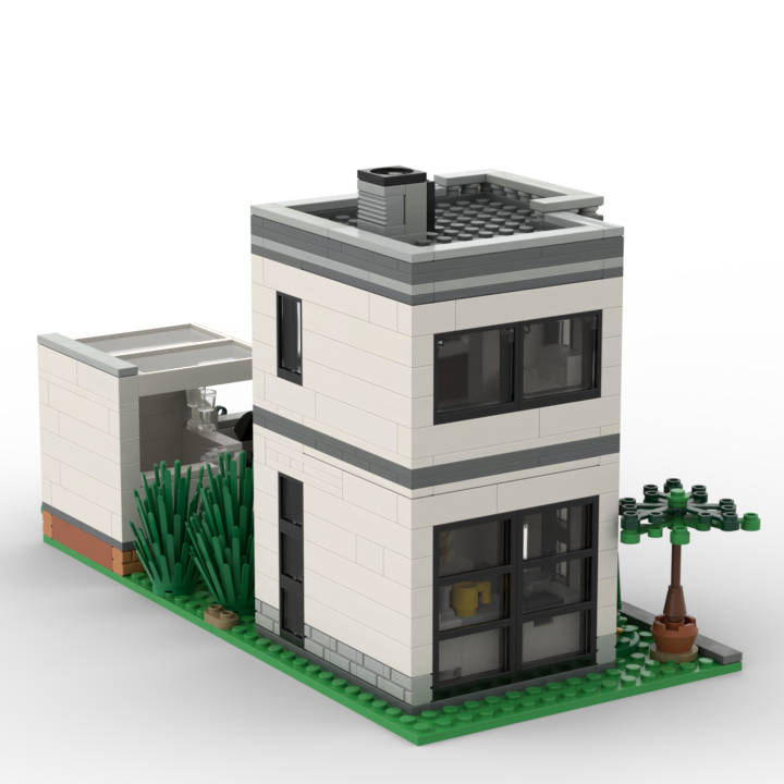 PDF Anleitung Instruction MOC City Stadthaus Modular aus Lego Steinen