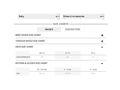 Gap Girl Shoe Size Chart