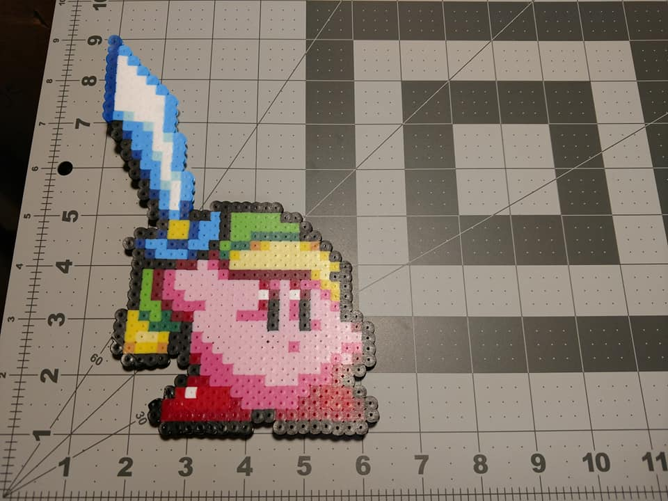 Link Kirby Pixel Art 8 Bit Perler Beads Magnet Ornament Super Smash New Eur 14 33 Picclick Fr