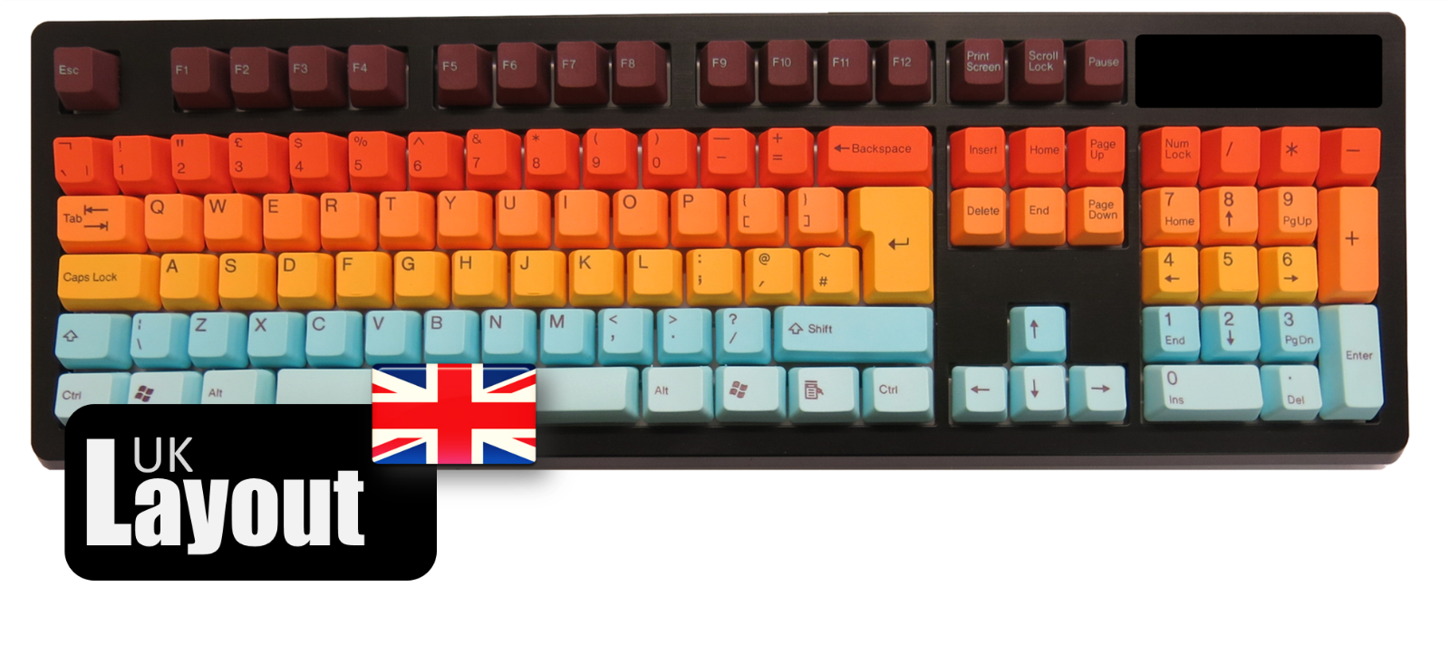 Tai Hao Pbt Double Shot Keycap Set Hawaii Uk Ansi Iso Uk Layout 57 99 Picclick Uk