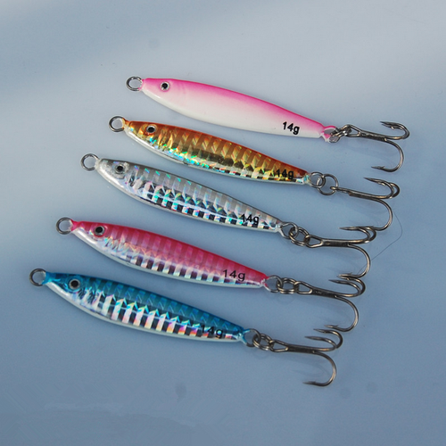5pcs 20g Micro Jigs Butterfly Metal Jig Fishing Lure Snapper Luminous Slow Baits