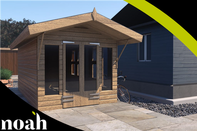 16x8 Oswald Summerhouse Heavy Duty Wooden Garden Shed Summerhouse Garden Room 2 245 00 Picclick Uk