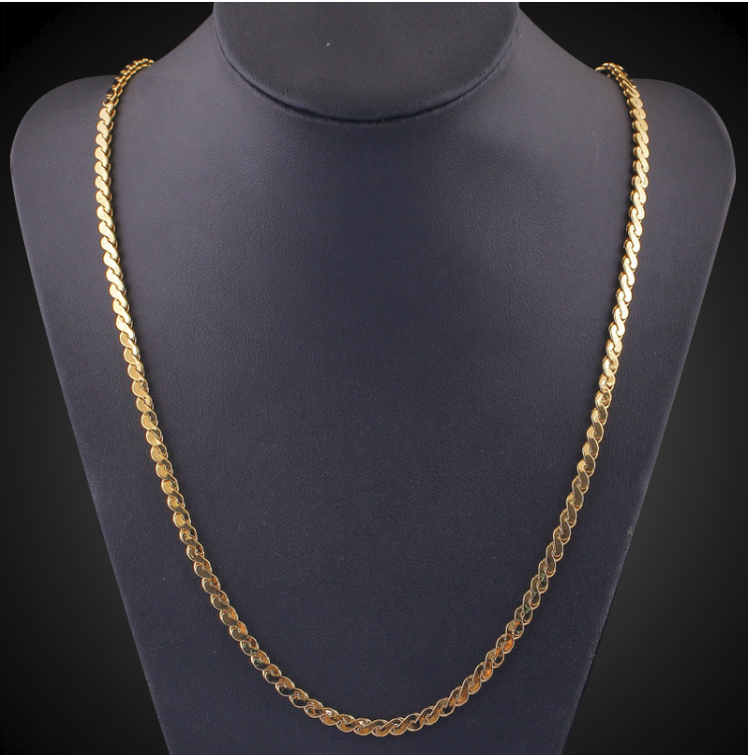 Goldkette Panzerkette Designer 50cm Lang Mode Schmuck Kette Damen Herren Manner Eur 13 90 Picclick De
