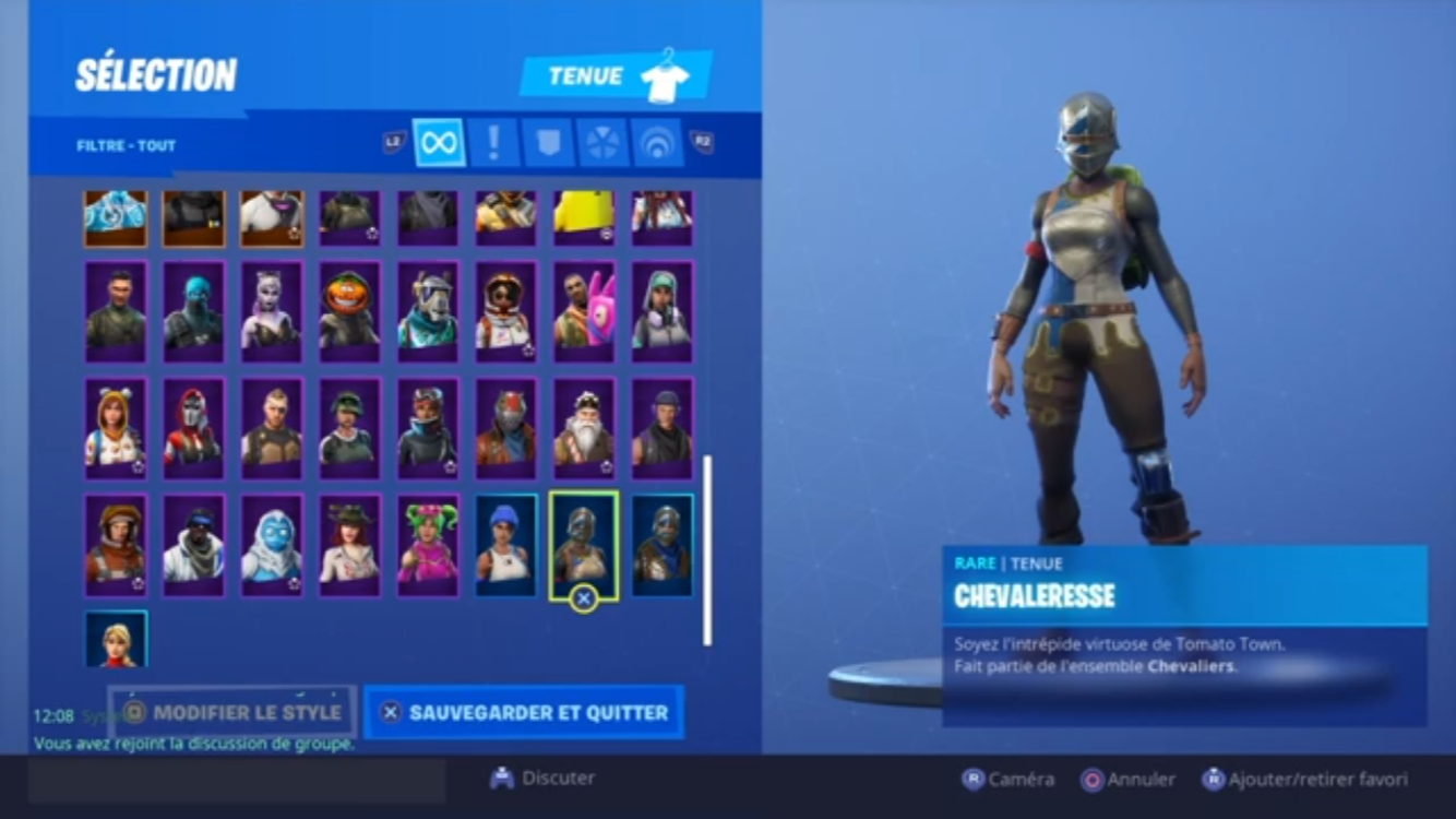 Skin chevalier fortnite png
