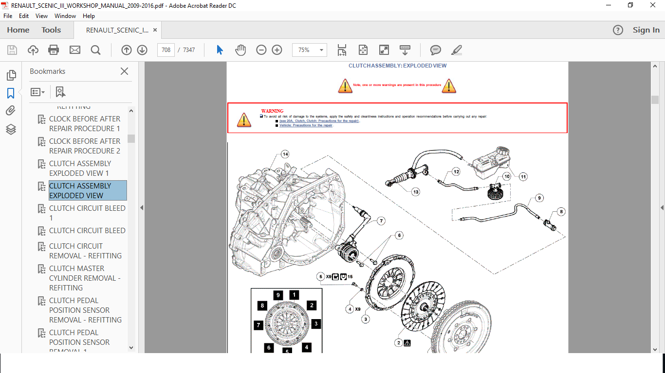 1 of 4FREE Shipping Renault Scenic III Factory WORKSHOP REPAIR MANUAL 2009  TO 2016