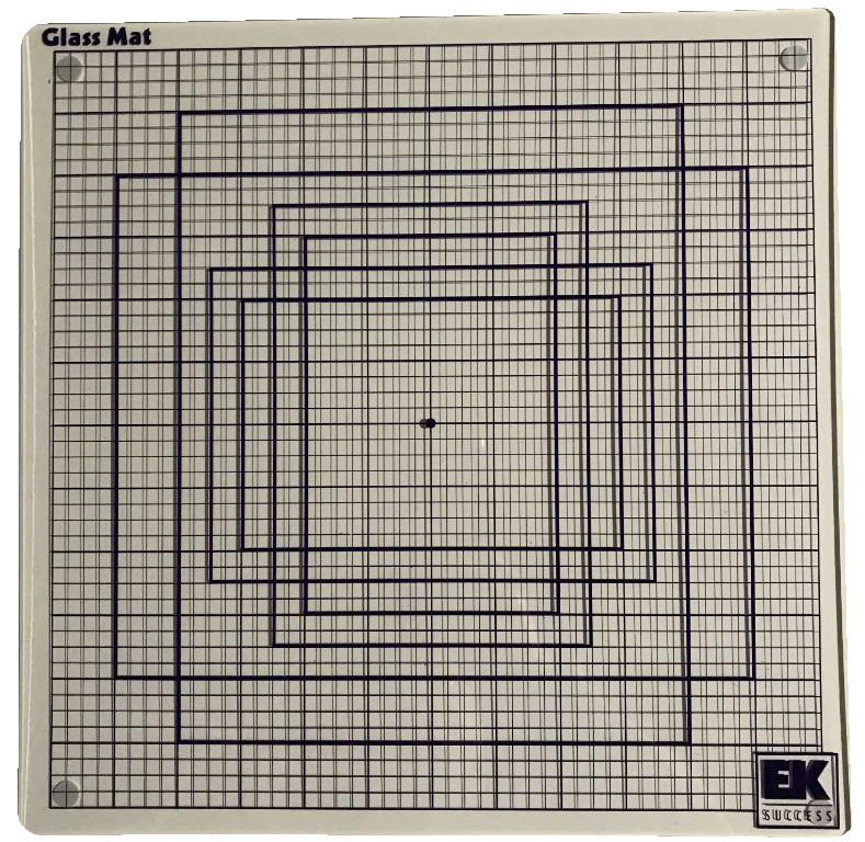 Ek Success Glass Cutting Mat 13 X 13 For Scrapbooking And Crafts