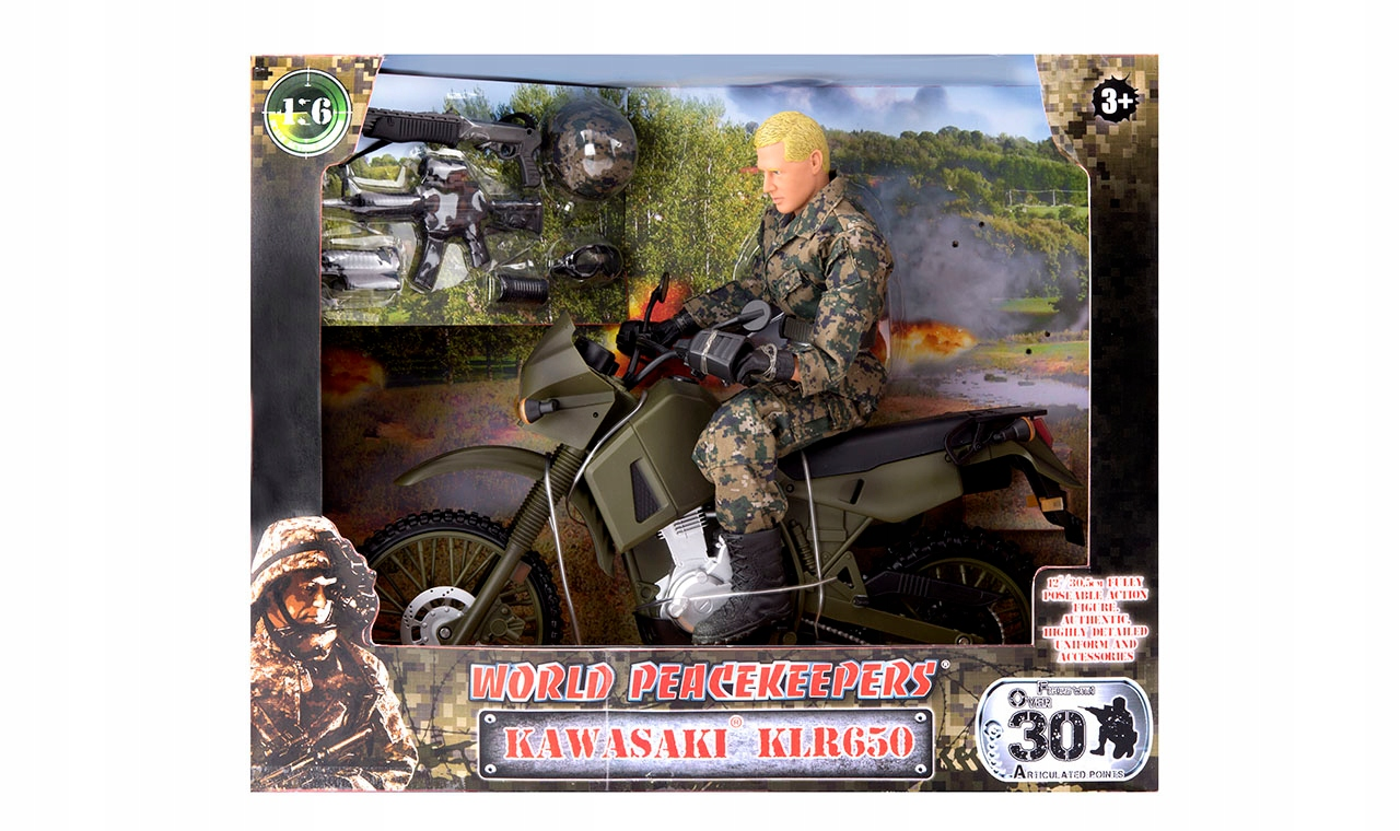 World Peacekeepers HUGE XXL Soldier Figurine with Hummer Truck and Accessories