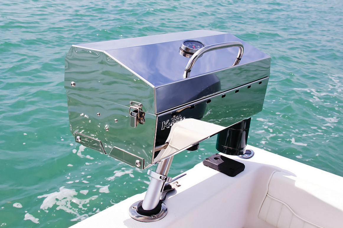 marine bbq mount