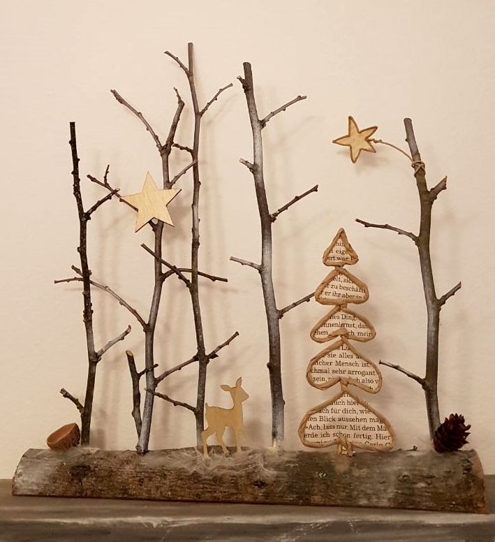 Epistyle Winter Deko Adventsdeko Weihnachtsdekoration