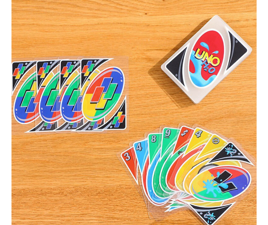 Toys Hobbies Uno Card Game H2o Splash Waterproof Clear Pvc No 1 Family Fun Playing Game Card Card Games Poker