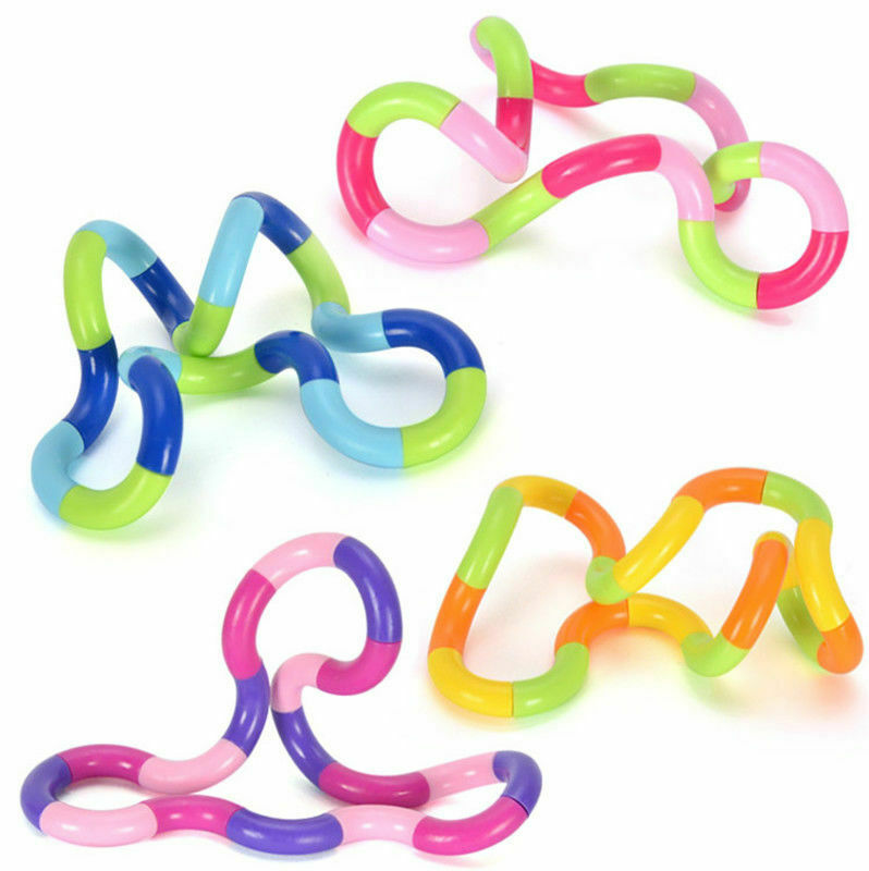 4x Fidget Fiddle Twist String Tangles Toy Relax Anxiety Stress ADHD Sensory Gift 