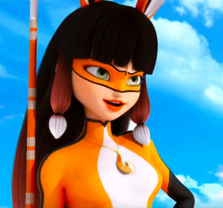 Fox Miraculous Volpina Alya Ladybug Pendant Necklace