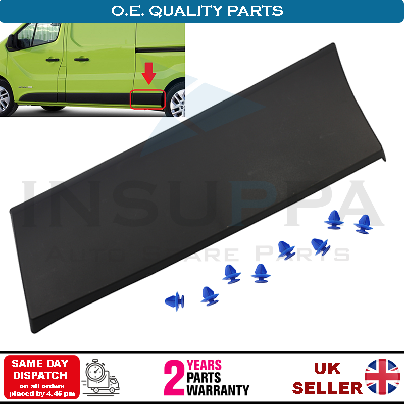 Porte Latérale Moulage Panneau Garniture Côté Gauche Compatible Avec Vauxhall Vivaro B 93867912