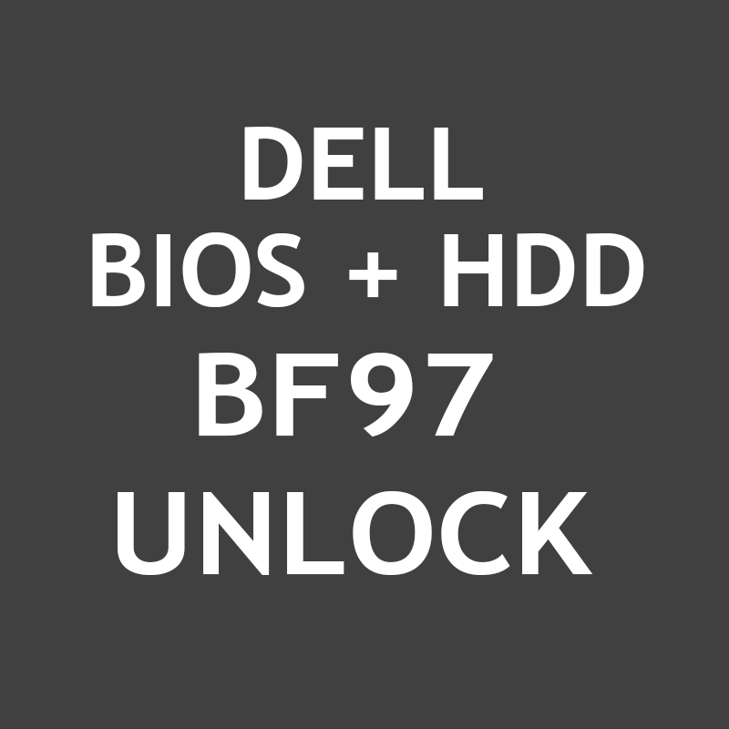 DELL SUFFIX BF97 Bios Admin Password Reset Unlock Service E5590 E6590