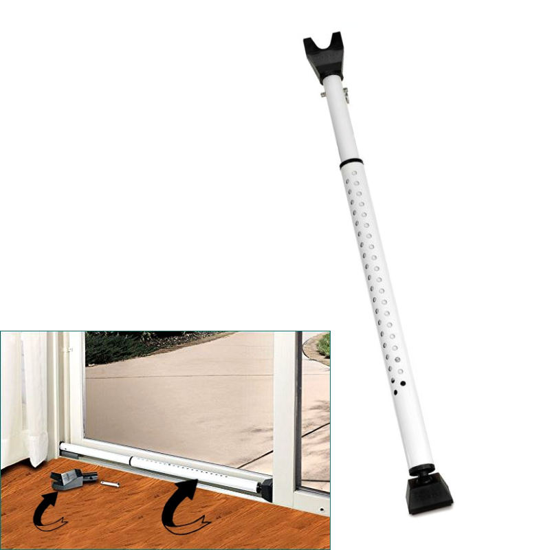 Door Handle Security Bar Heavy Duty Adjustable Brace Stopper