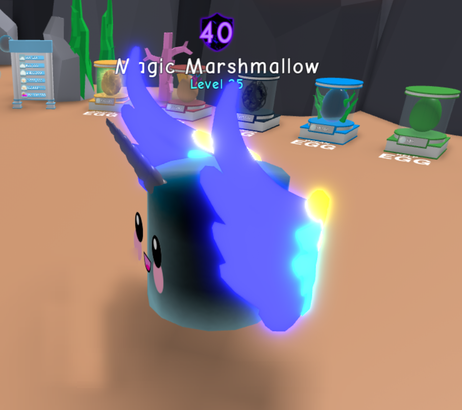 Shiny Magic Marshmallow Bubble Gum Simulator Secret Pet Bgs Roblox 24 95 Picclick