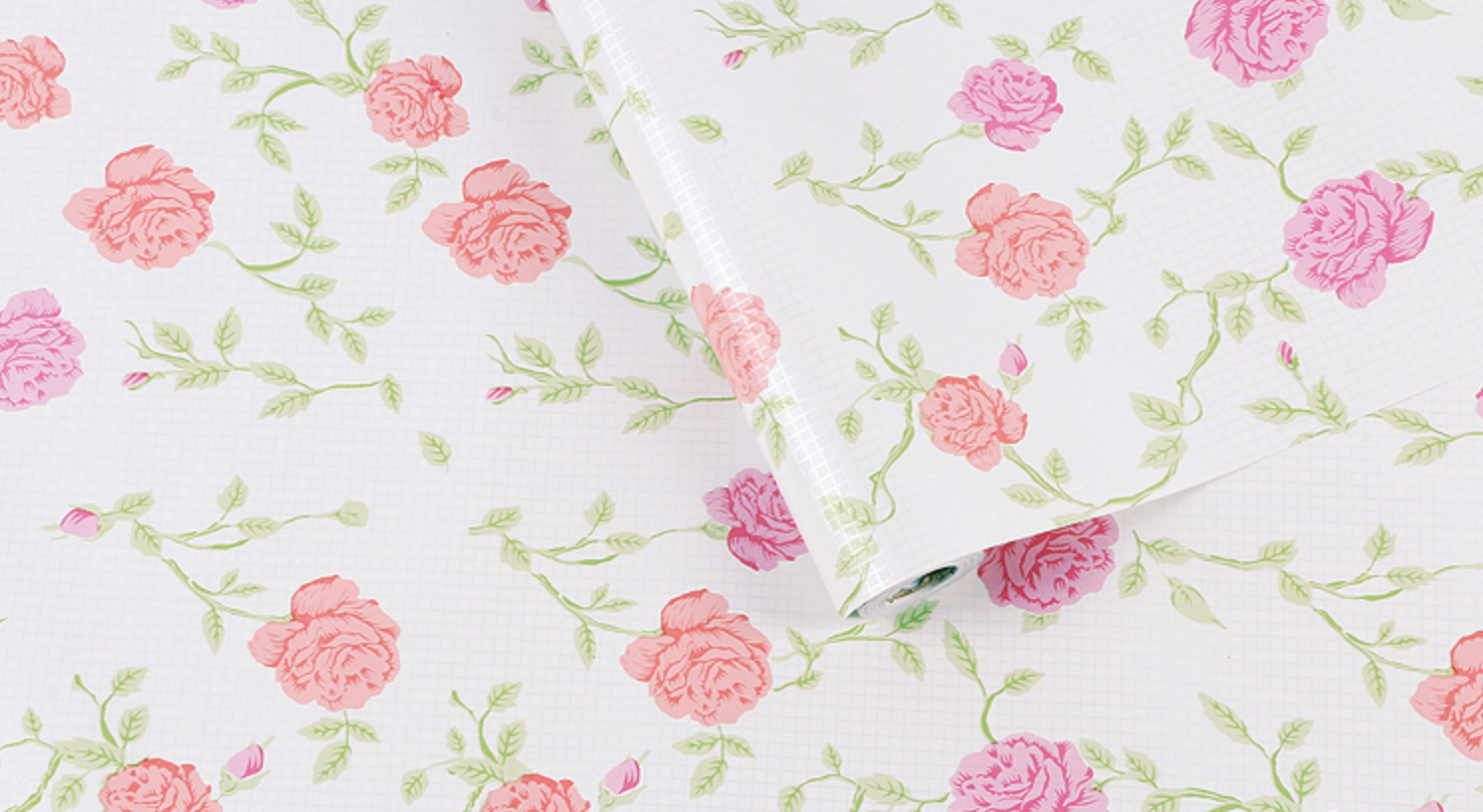 SHABBY CHIC RUST FLORAL STICKY BACK PLASTIC SELF ADHESIVE VINYL WALLPAPER FABLON