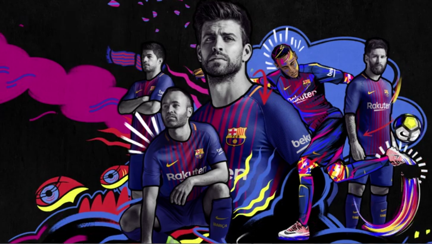 Nike Fc Barcelona Authentic Vapor Match Home Jersey 17 18 190 00 Picclick