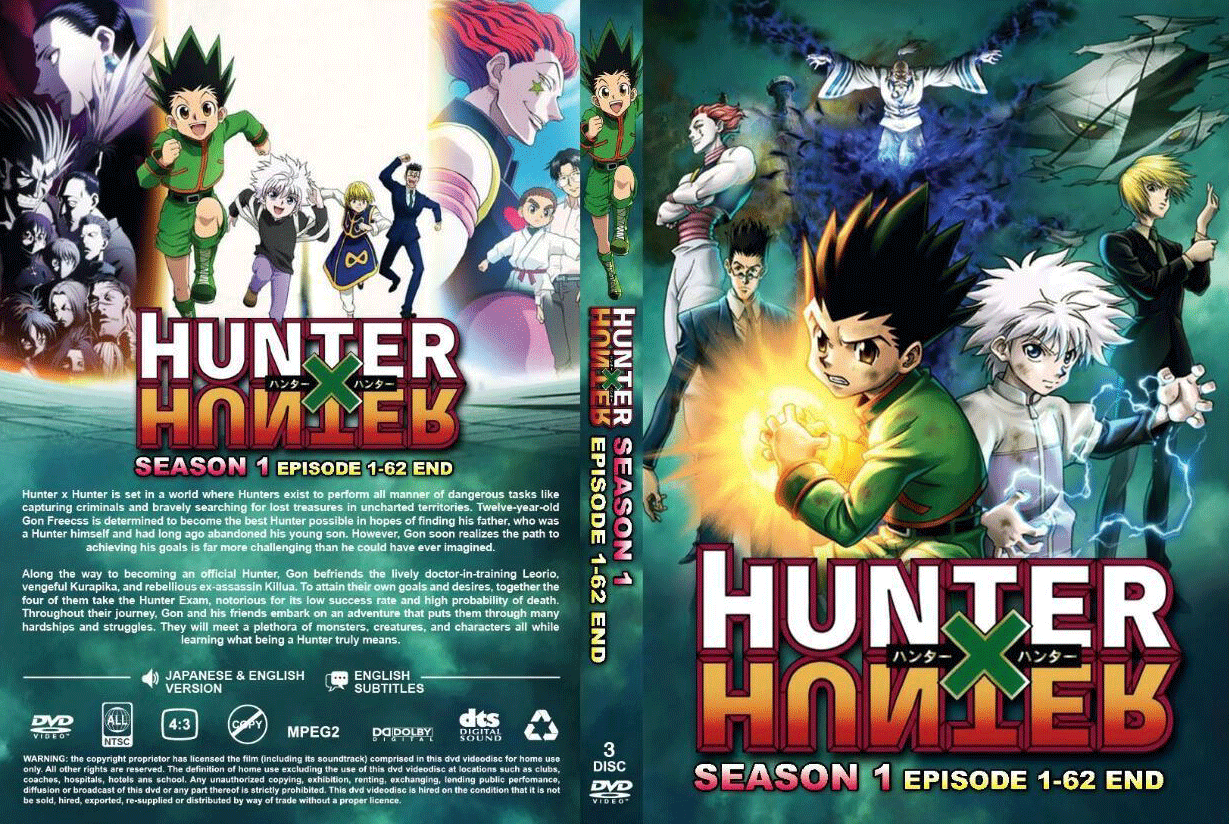 Dvd Anime Hunter X Hunter Sea 1 Vol 1 62 End English Dub Region All Free Dvd 36 Picclick Uk