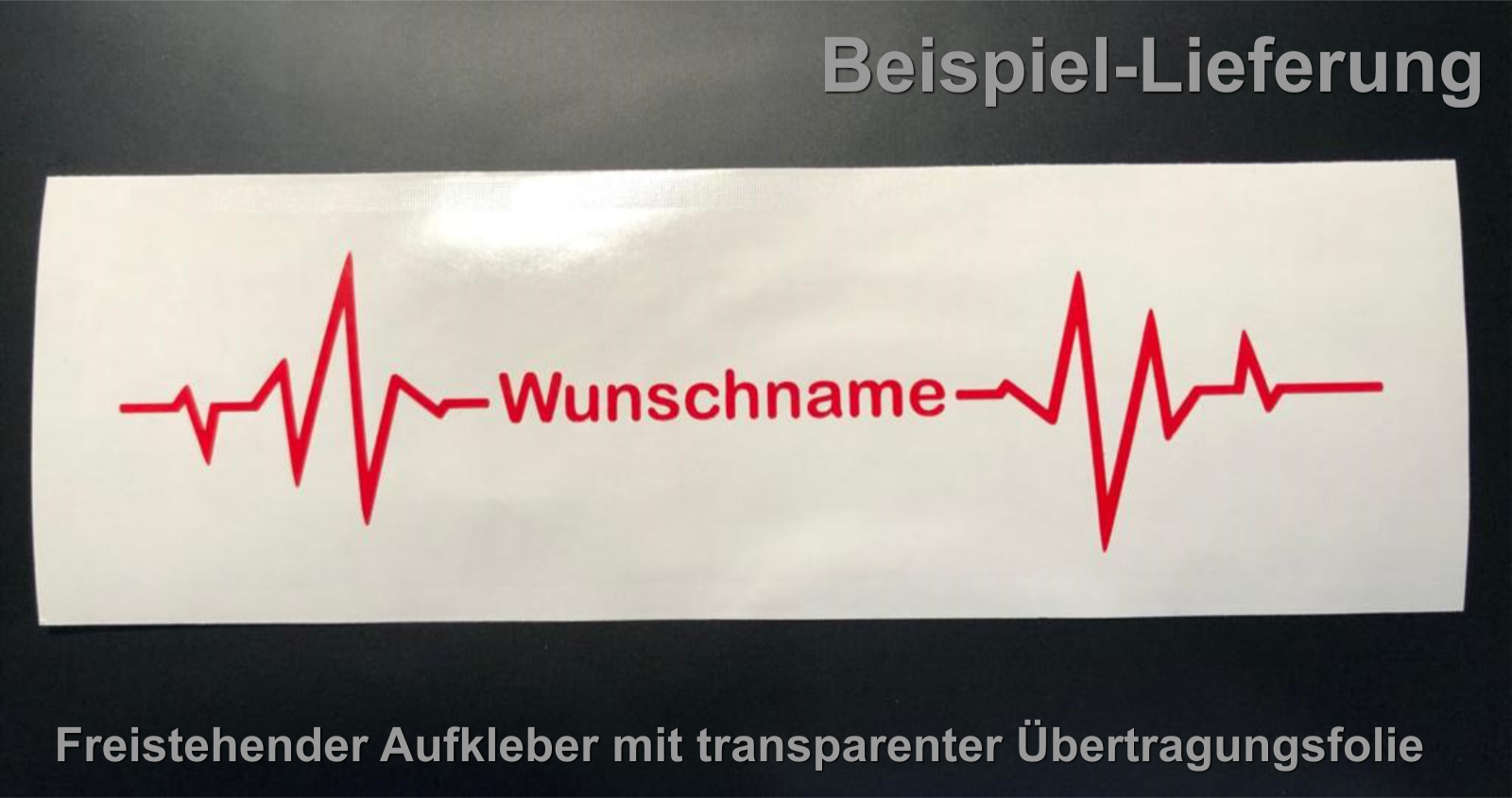 Herzlinie Wunschname Aufkleber Herzschlag Ekg Heartbeat Herz Schlag Puls Eur 5 49 Picclick De