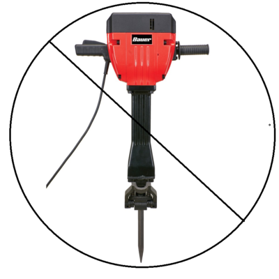 CHICAGO ELECTRIC DEMO JACKHAMMER NEW HANDLE harbor freight free ship