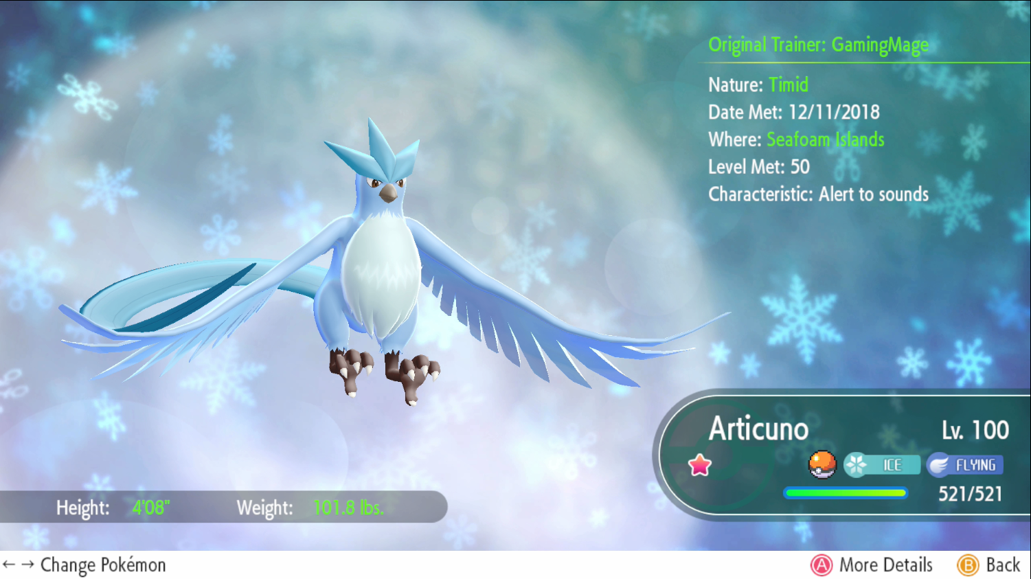 Pokemon Lets Go Shiny Perfect Iv Articuno Moltres Zapdos