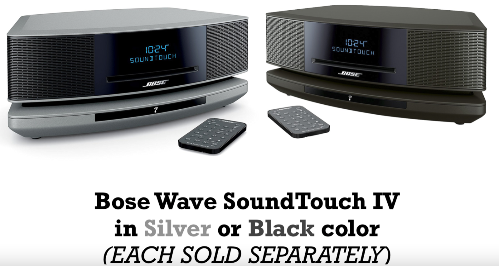 New Bose Wave Soundtouch Iv 4 Bluetooth Cd Music Speaker System Silver Black 698 99 Picclick