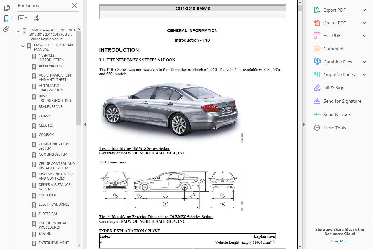 ... OFFICIAL WORKSHOP Manual Service Repair BMW 5 Series F10 2010 - 2017