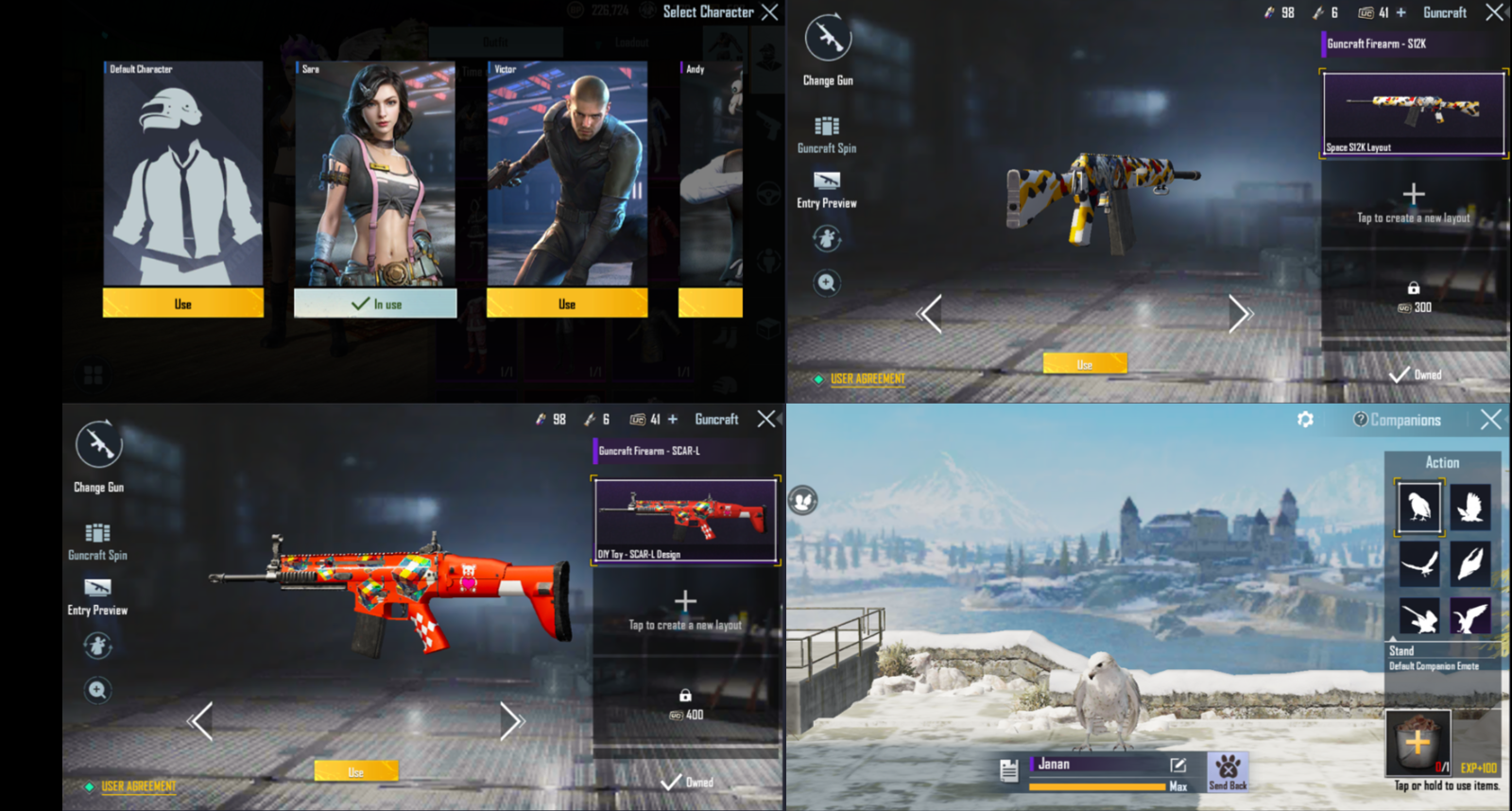 Pubg Mobile Account 11 Weapon Lab 5 11 Kill Msg Conqueror S17 Falcon And More 2 300 00 Picclick