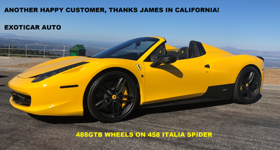 Oem 20 Ferrari 488gtb Wheels Forged Matte Black Rims 488