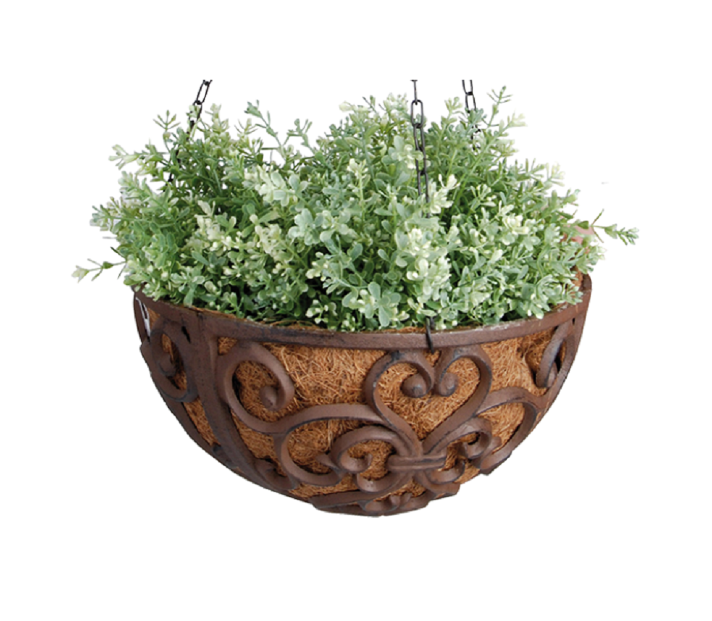 Cestino Pendente Portafiori Cesto Sospeso Pflanzenampel Pesante Ghisa Vaso Eur 36 00 Picclick It