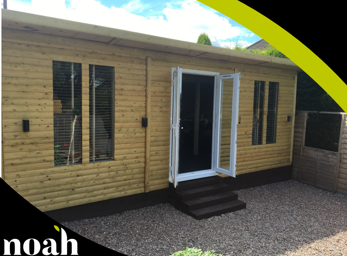 30x10 Norton Log Cabin Heavy Wooden Garden Room