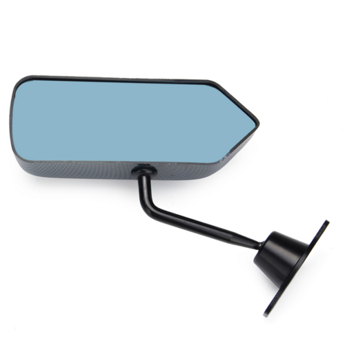 2X Bullet Style Car Side Rear View Mirrors Exterior Mirror w//Blue Mirror Surface