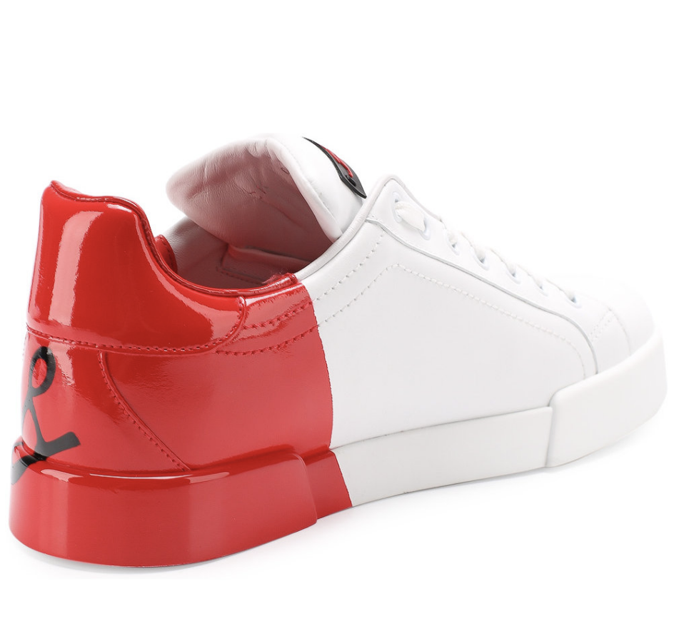 Dolce Gabbana Logo Rot Weiss Trainers Shoes Turnschuhe Schuhe Sneakers Slip On Eur 532 80 Picclick Fr