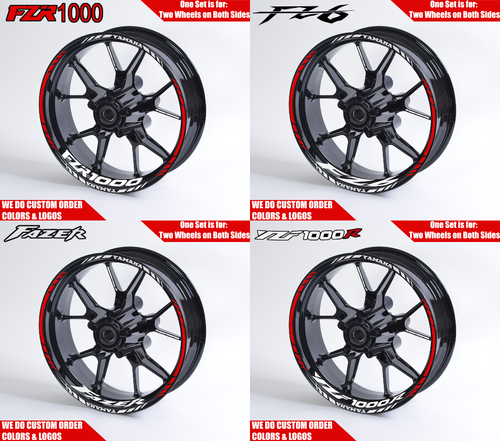 20 Couleurs-MT 10 mt-10 SP mtm1000d 8 x Yamaha MT10 Jante De Roue Stickers Autocollants