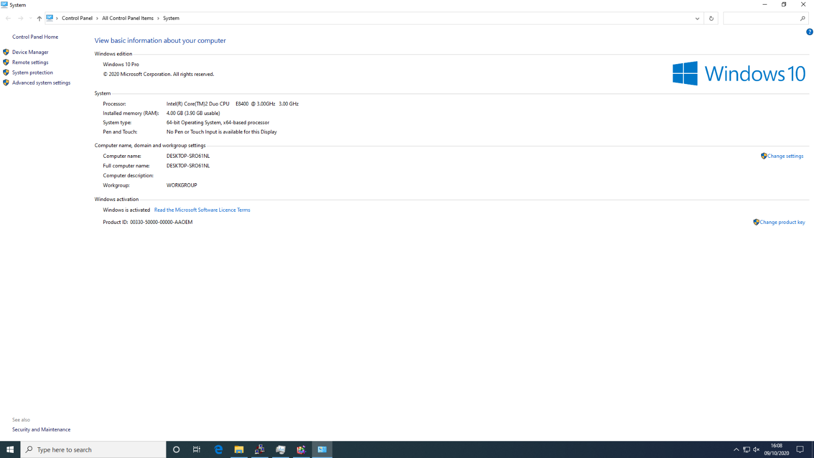 Hp Compaq 8000 Elite Usdt Usff 160gb Intel Core 2 Duo E8400 3ghz 4gb 47 99 Picclick Uk