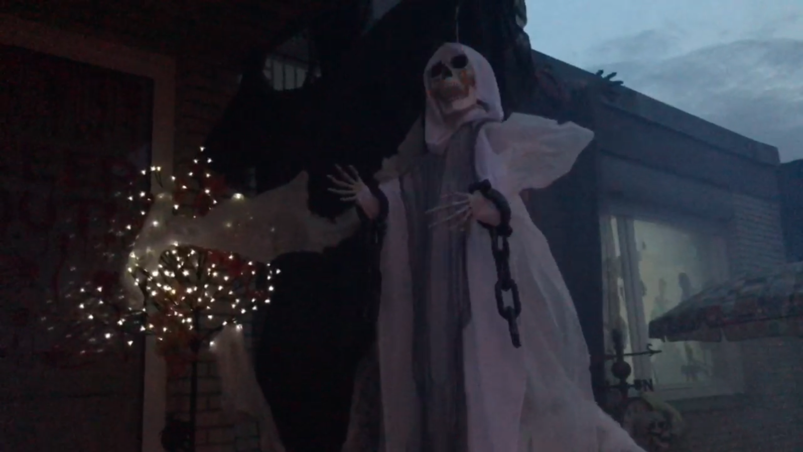 Mit Fernbedienung Bewegt Sich Led Skelett Geist Animiert Deko Horror Halloween Eur 92 00 Picclick De