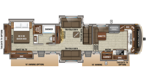 2019 New 2019 Jayco North Point 383fkws Front Kitchen Luxury