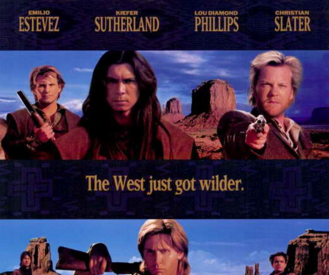 Young Guns Ii 1990 Style A Billy The Kid Pat Garrett Movie Poster 27x40 New 34 95 Picclick