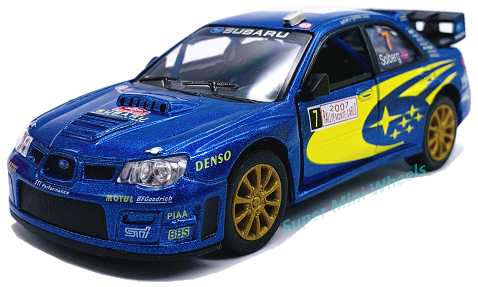 Kinsmart 1 36 Subaru Impreza Wrc 07 Blue 5 Diecast Toy Car 4 99 Picclick