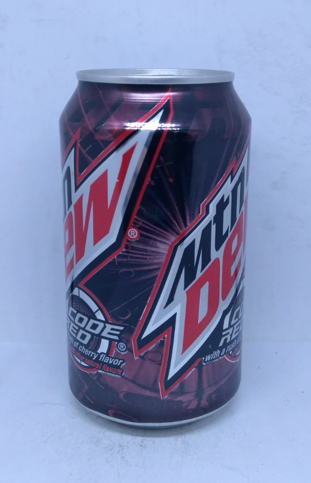 Empty Mountain Dew Code Red Can 355 Ml 12 Fl Oz Bottom Opened Usa 1 60 Picclick