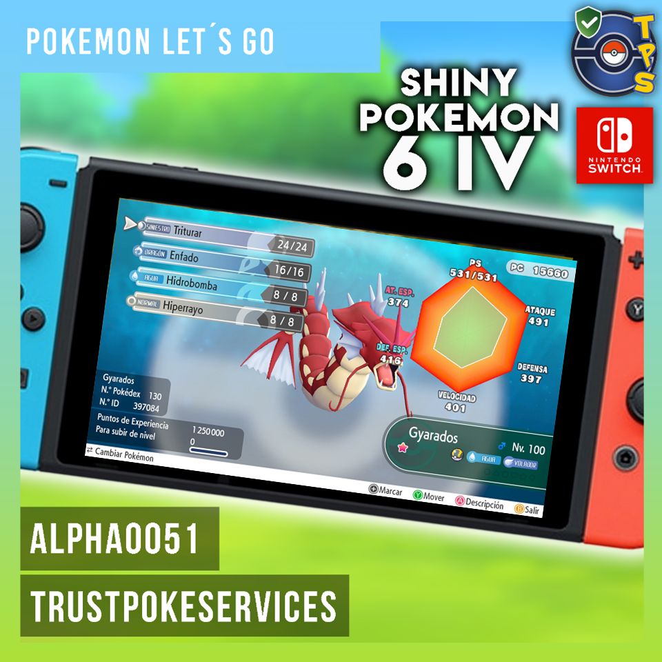 Pokemon Lets Go Shiny Dragonite 6 Iv Lets Go X10 All