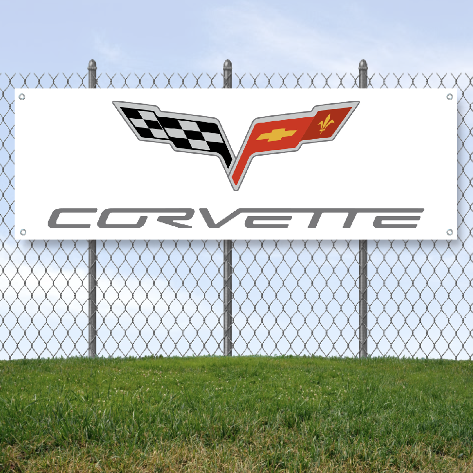 Flags Corvette C7 Racing Logo 3x5 Garage Banner Flag Chevrolet